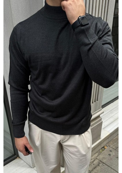 Erkek Standart Fit Normal Kesim Yarım Balıkçı Yaka Triko Kazak modelleri