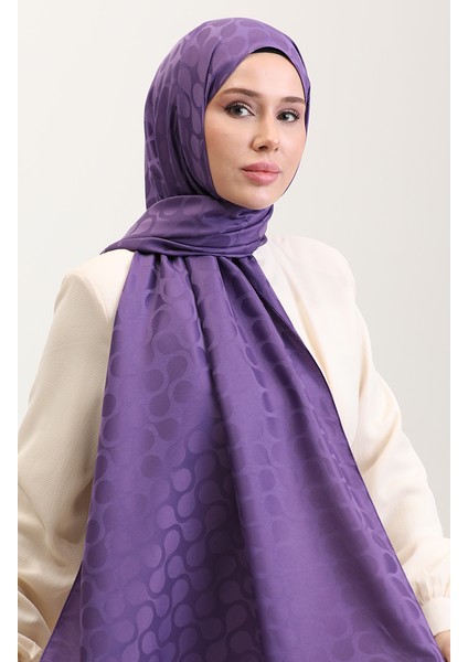 Bloom Desen Jakar Şal 90183-04 Mor