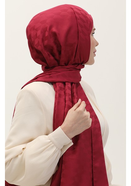 Koza Jakar Şal 90187-18 Bordo