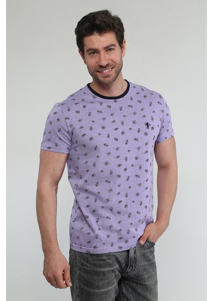 Lavander - Eflatun Desenli T-Shirt fiyatları