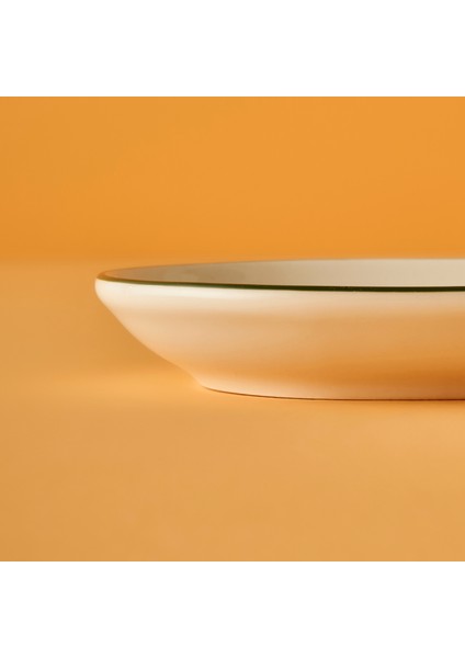 Line Oval Sunum Tabağı Yeşil (23X14 Cm)