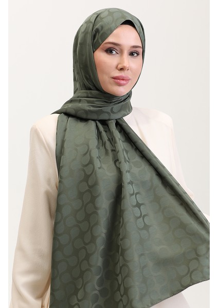 Bloom Desen Jakar Şal 90183-17 Haki
