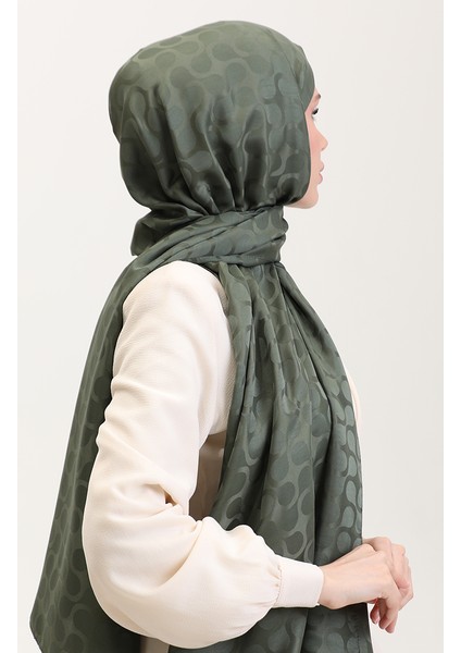 Bloom Desen Jakar Şal 90183-17 Haki