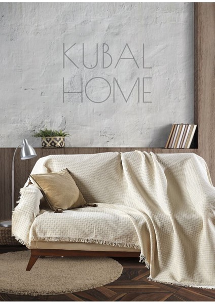 Bella Krem Organik Pamuk Buldan Koltuk Örtüsü 170 x 220 cm Koltuk Kanepe Çekyat Berjer Örtüsü Şalı fiyatları