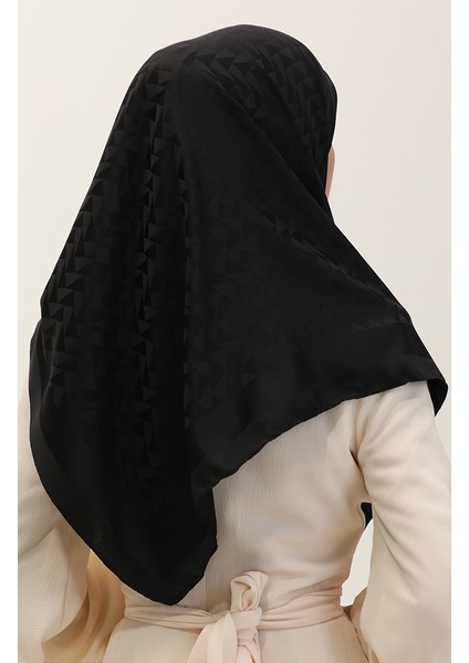 Jakarlı Eşarp 90186-01 Siyah