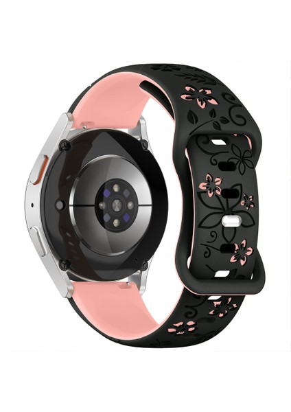 Huawei Watch Gt2 Gt3 42MM Ile Uyumlu Floraflex Çiçek Desenli Silikon Kordon modelleri