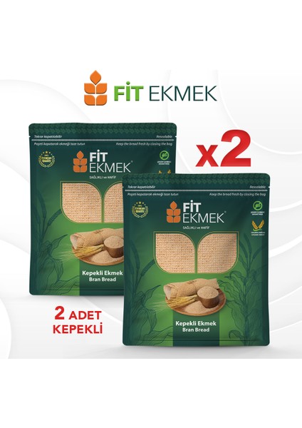 Fit 2 Li Kepekli Lavaş Ekmeği 300GR