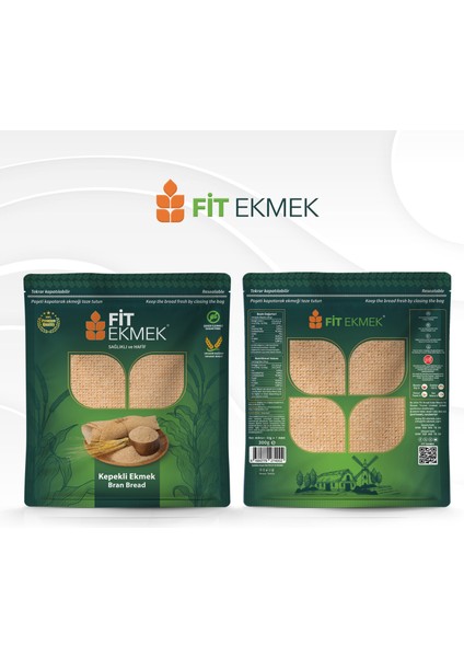 Fit 2 Li Kepekli Lavaş Ekmeği 300GR