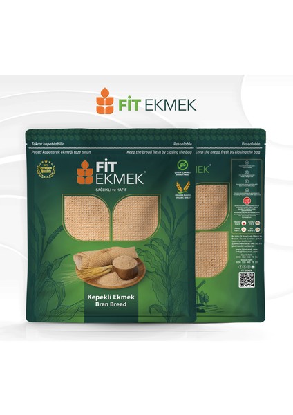 Fit 2 Li Kepekli Lavaş Ekmeği 300GR