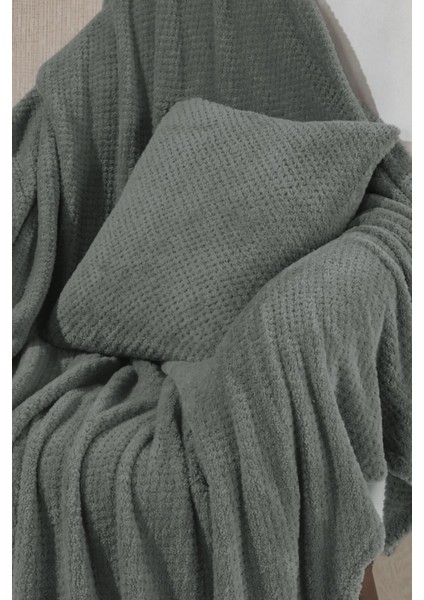 Wellsoft Berjer ve Tekli Koltuk Örtüsü ve Tv Battaniyesi 140X140 1 Adet 45X45 Kırlent Kılıfı Yeşil fiyatları