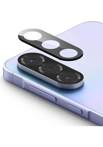 Samsung Galaxy A36 / A56 Uyumlu Kamera Koruma Lens Koruyucu Temperli Cam Uygulama Aparatlı Renkli