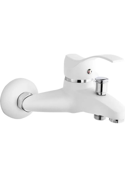 Akdeniz Mix Banyo Bataryası (Beyaz-Krom) AKD403K