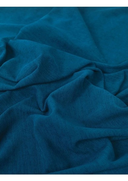 Mat Şönil Petrol Mavisi Çift Taraflı Koltuk Çekyat Örtüsü Şalı fiyatları