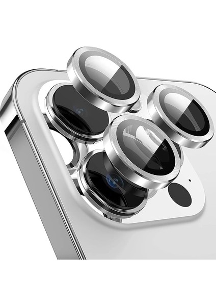 Apple iPhone 13 Uyumlu Kamera Lens Koruyucu Silver Renk Lens Koruma
