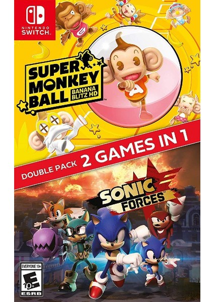 Sonic Forces + Super Monkey Ball: Banana Blitz Nintendo Switch Double Pack 2 Games In 1
