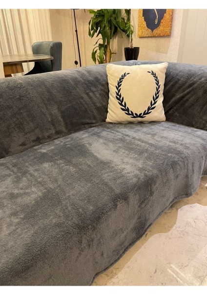 Antrasit Wellsoft Koltuk Örtüsü 220X230
