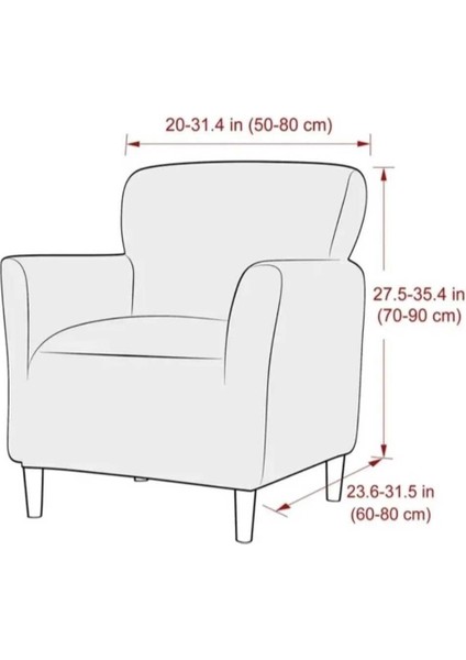 Likrali Koltuk Örtüsü Takımı 3 2 1 1 Koltuk Kılıfı Takımı (4 Adet) Sofa Cover
