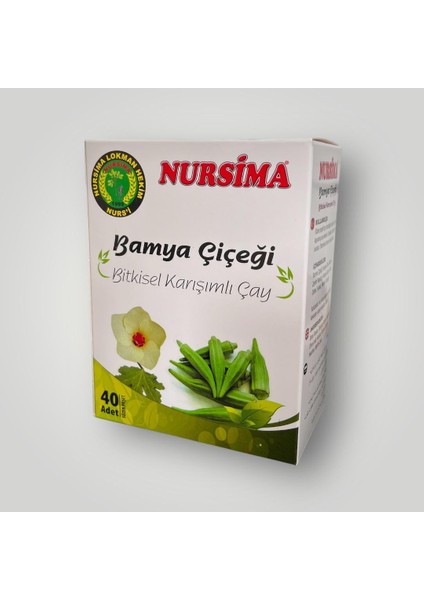 Bamya Çiçeği Bitkisel Karışımlı Çay 40 'lı Süzen Poşet