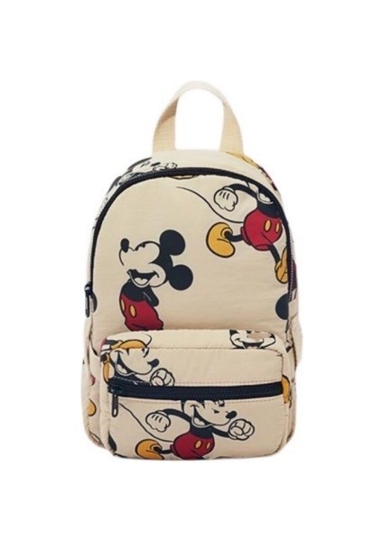 Mickey Mouse Anaokulu Çocuk Küçük Okul Çantası Sevimli Mickey Mouse Baskı Küçük Sınıf 3 Yaş 5 Yaş Hafif Sırt Çantaları (Yurt Dışından)