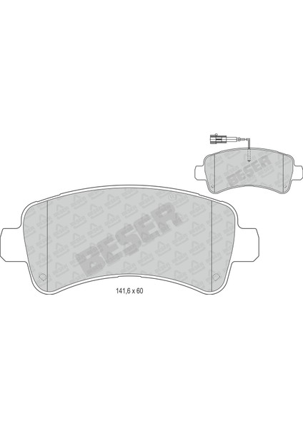 Arka Balata Çift Fişli Fiat Ducato 2.0 Mjt 21.2mm 15>