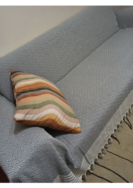 Organik (3.3.1.1) Buldan Bezi Battal Boy Pamuklu Kanepe-Çekyat Örtüsü-Koltuk Takımı Gri modelleri