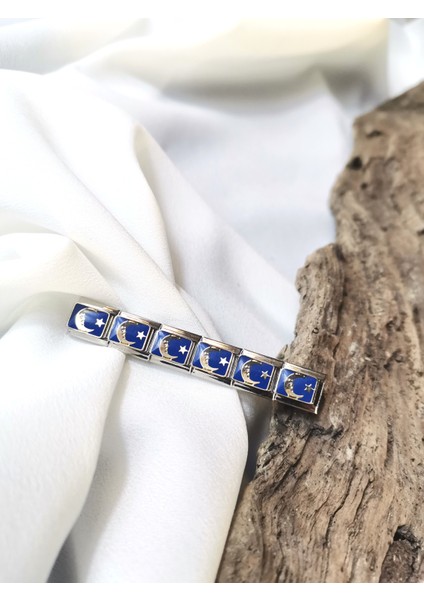 Gümüş Renk Moon & Star 316L Çelik Nomination Charm