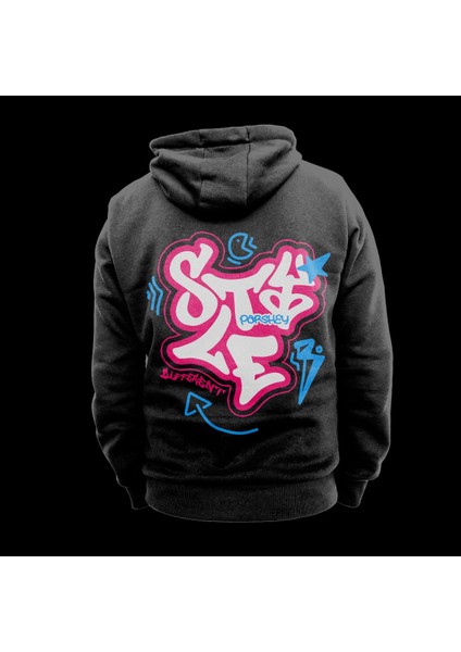 Style Parshey Kapüşonlu Sweatshirt Kalın Kumaş
