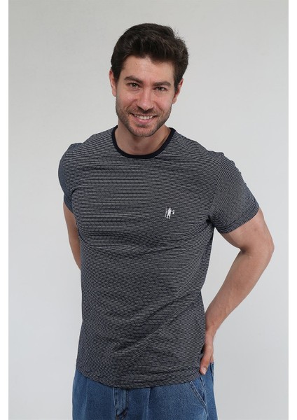 Indigo Stripes - Lacivert Cizgili T-Shirt fiyatları