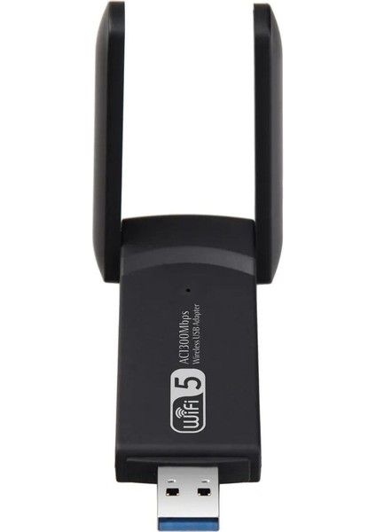 Sn 1300 Mbps Çift Anten USB 3.0 Adaptör Kablosuz Alıcı 2.4ghz 5ghz indirimleri