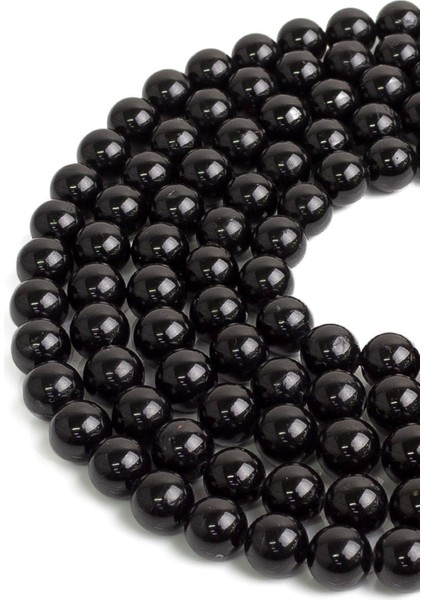 10 mm Siyah Turmalin Taşı Dizi