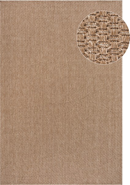 Bej Sisal Jüt Hasır Dokuma Kilim Leke Tutmaz Yolluk