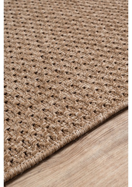 Bej Sisal Jüt Hasır Dokuma Kilim Leke Tutmaz Yolluk