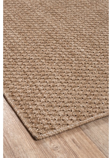 Bej Sisal Jüt Hasır Dokuma Kilim Leke Tutmaz Yolluk