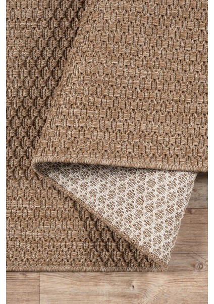 Bej Sisal Jüt Hasır Dokuma Kilim Leke Tutmaz Yolluk