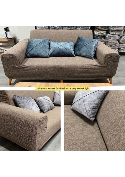 Jakarli 2kişilik Orta Boy Koltuk Örtüsü, Çekyat Kanepe Kılıfı