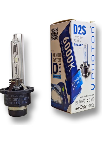 Photon D2S Xenon Ampul 6000 Kelvin %50 Fazla Işık 85V 35W (Beyaz) fiyatları