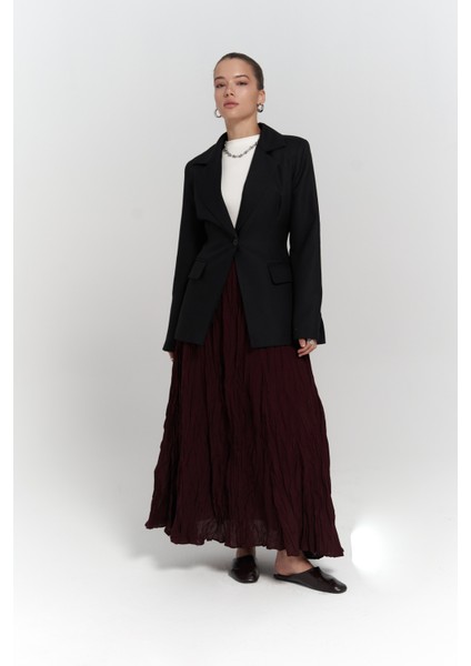 Lecco Dar Kesim Siyah Blazer fiyatları