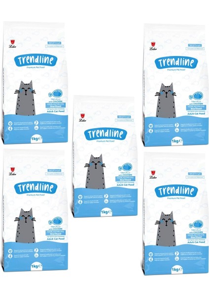 Sterilised Tavuklu Kısır Kedi Maması 1 kg * 5 Adet