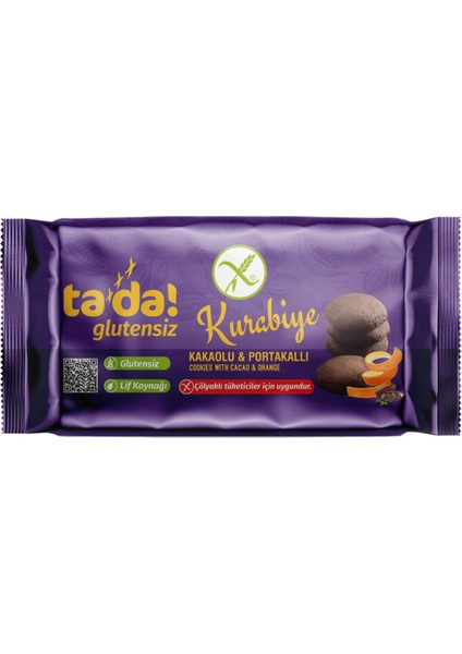 Glutensiz Kakaolu Portakallı Kurabiye 100 gr