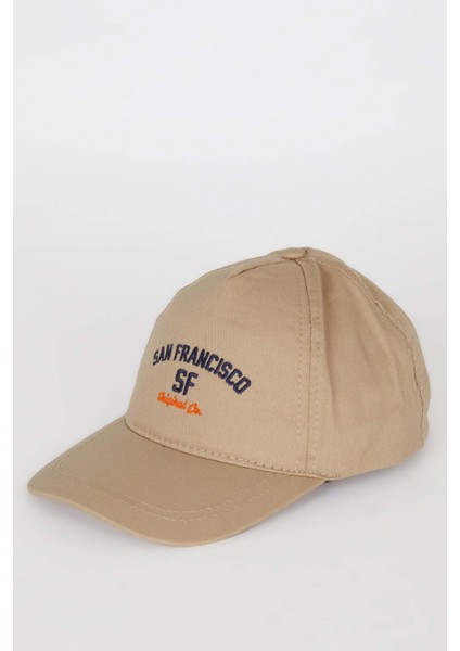 Erkek Çocuk Nakışlı Pamuklu Cap Şapka B7904A825SM