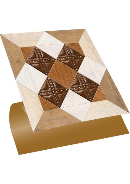 Kendinden Yapışkanlı Ahşap 009 Desenli Pvc Karo 30X30 cm (33 Adet) 3 M2