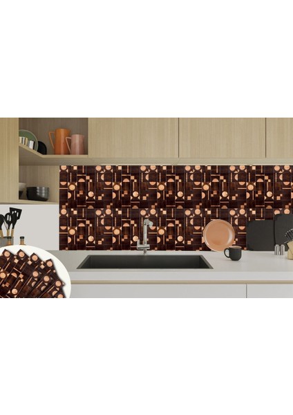 Kendinden Yapışkanlı Ahşap 001 Desenli Pvc Karo 30X30 cm (33 Adet) 3 M2