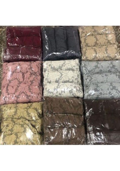 Jakarlı 3311 Koltuk Örtüsü Takımı Lastikli Koltuk Örtüsü | Osmanlı Desen Jakarlı Kanepe Örtüsü Taş