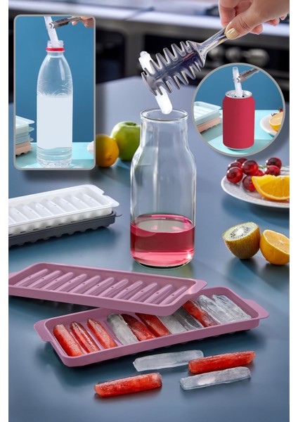 Çubuk Model Buz Kalıbı Pembe