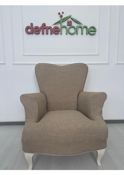 Döşemelik Kumaş Düz Keten Lastikli Kayma Yapmayan 3311 Takım Koltuk Örtüsü
