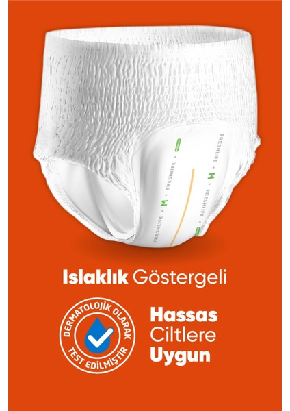 Medium Emici Külot Bez 30 Adet - 2XL Vücut Temizleme Havlusu 50 Yaprak