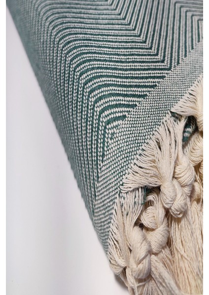 Yeşil Pamuklu Dekoratif Koltuk Örtüsü 170X230 Boyutlu Optimal Kaymaz Tasarım fiyatları