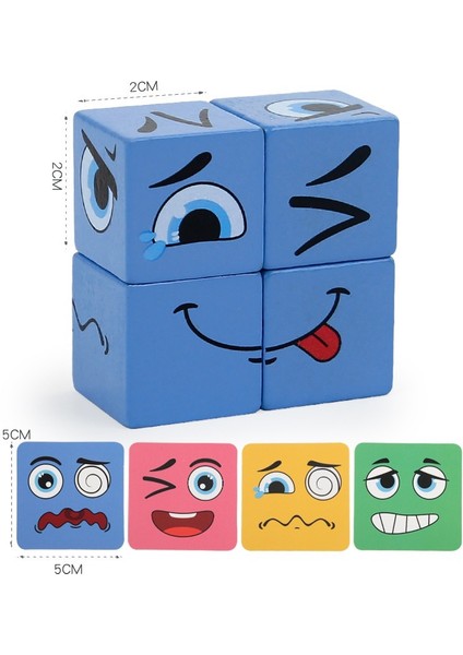 Yüz Değiştiren Rubik Küpü Masa Oyunu, Çocukların Düşünme, Mantık Gözlemi ve Konsantrasyonunu Eğitmek Için Eğitici Bir Oyuncak (Yurt Dışından) fiyatları