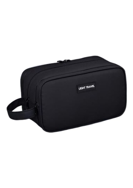 Üç Katmanlı Büyük Kapasiteli Erkek Makyaj Çantası Seyahat Taşınabilir Kozmetik Saklama Çantası (Yurt Dışından)