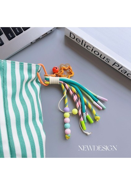 Renk Bloklu El Yapımı Renkli Cep Telefonu Kordon Renkli Boncuklar Taşınabilir Taze Çanta Anahtarlığı Kolye (Yurt Dışından) fiyatları